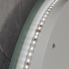 Round Bathroom Mirror with Bluetooth Demister Illuminated 3 LED Lights 600x600mm
