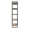 5 Tier Bookcase Bookshelf Industrial Wooden Storage Shelf Metal Frame 180cm UK