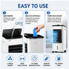 10L PORTABLE AIR COOLER FAN HUMIDIFIER 65W BEDROOM OFFICE COOLING UNIT