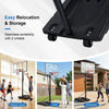 5.6-10 Ft Adjustable Basketball Goal System w/ 44 Inch Shatterproof Backboard
