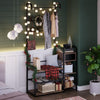 Entryway Hall Tree with Storage Bench, Drawer, 8 Hooks, Shoe Rack & 2-Tier Shelf