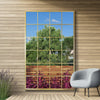 Extra Large Gold Window Garden Wall Mirror 69" X 43" 174 x 110cm MirrorOutlet
