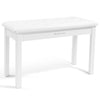 ♬Mustar Piano Stool Wooden Piano Bench With Storage Padded Keyboard Seat White