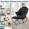 Comfy Lazy Chair with Footstool Relax Lounge Chair Accent Armchair Sofa Chair