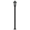 Outdoor Floor Lamps 3pcs Black 120 cm Stainless Steel