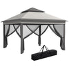3 x 3(m) Pop Up Gazebo Party Tent with Netting, Height Adjustable