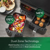 Emperial Dual Air Fryer 9L Double Basket Air Fryer 2400W Digital Touch Screen
