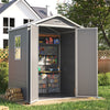 16x8 12x8 8x8FT Plastic Garden Tool Storage Shed Outdoor Lockable Bike Bin House