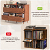 6-Drawer Large Storage Vinyl Record Player Stand Media Console Table Cabinet UK