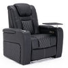 BROADWAY CINEMA 1,2,3,4 SEATER CHAIR BLACK / WHITE WITH TRAY AND WITHOUT TRAY