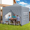 10 x 10 FT Heavy-duty Easy Setup Commercial Tent w/ Wheeled Bag