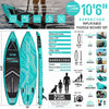 SUP Inflatable Stand up Paddle Board Kayak Seat & Accessories 10'8 & 12'6 Blitz