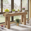 160 cm Long Console Table, Wooden Rectangular Sofa Table Behind The Couch, FarAT
