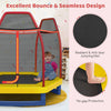 7FT Kids Trampoline Recreational Trampoline Mini Round Bounce Jumper w/Net