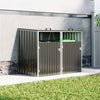 Large Wheelie Bin Storage Garden Bin Shed Dustbin Wheelie Bin Cover Steel 2 Shed