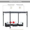 3x3(m) Pergola Gazebo Awning Canopy Garden Sun Shade Shelter Aluminium