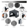 ® Pop Up 3x3m Heavy Duty Waterproof Commercial Grade MarketStall