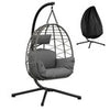 Rattan Egg Chair Swing Outdoor Garden Patio Hanging Wicker Hammock Pod Chair NEW