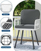 4 pcs Patio Garden Dining Chair with Cushion Metal Frame Rattan Wicker Armchair