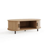 Omari Coffee Table Oak Effect with Storage Modern Living Room Furniture