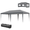 3 x 6m Heavy Duty Gazebo Marquee Party Tent with Storage Bag Grey