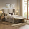 Dusk Madison Oatmeal Linen Look Super King Ottoman Storage Bed RRP £479