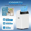 12000 BTU Portable Air Conditioner 3-in-1 Cooler & Dehumidifier & Fan w/ Remote