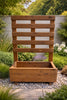 Garden Wooden Planter with Trellis Heavy Duty Raised Flower Box Climbing Screen