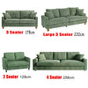 Modern 2/3 Seater Corduroy Sofa Bed with 2 Bolster Home Room Recliner Couch Sofa