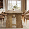 70.87 Inch Modern Rectangle Dining Table Solid Wood Kitchen Table for 6-8 People
