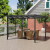 3 x 2.8m Pergola with Retractable Roof & Hollow Shade Garden Canopy Patio Gazebo