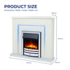 Freestanding Electric Fireplace Suite - Bempton Suite