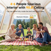 Inflatable Tents Blow Up Tent Waterproof Air Glamping 4 - 6 Person w/Pump