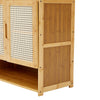Bamboo Clothes Rack Garment Rail Stand Storage Shoe Cabinet Shelf Walk-in Closet