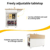 Kitchen Island on Wheels, Rolling Kitchen Storage Trolley with Worktop & Drawers