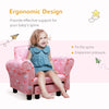 Kids Armchair Children Sofa Set with Footrest Toddler Padding Couch