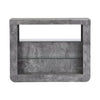 Fiesta Wooden Bar Table Unit In Concrete Effect With LED Lights