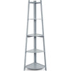 Corner Ladder Shelf Bookcase Display Storage Unit Plant Stand Rack White Grey