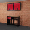 Hilka 3pc Garage Storage Workshop Tools Organiser Cabinets