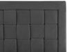 Velvet EU Super King Size Bed Black LIMOUX