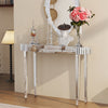 Dressing Table Silver Glass Entrance Table Mirrored Vanity Console Desk Dresser