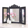 55x74cm Ella Black Triple Dressing Table Bedroom Make Up Vanity Mirror