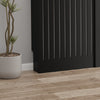 Radiator Cover Vertical Slat Modern Stylish MDF Wood White Black Cabinet Shelf