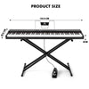 ♬Mustar 88 Semi Weighted Keys Digital Piano PortableKeyboard Pedal Stand Stool
