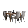 Set of 4 Velvet Dining Chairs High Back Wooden Legs for Home Dining Room Kitchen