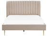 Velvet EU King Size Bed Beige MARVILLE