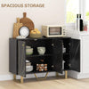 Sideboard Storage Cabinet, Modern Storage Cupboard with Adjustable Shelves and M