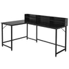 L-Shaped Corner Computer Desk Industrial PC Table Workstation Home Office Large