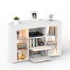 Modern Corner TV Unit Stand Entertainment Center LED Cabinet High Gloss TV Guxqi