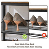 Large Coat Rack Stand Hall Tree with 24 Hooks and Shoe Bench Rustic Brown